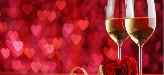 Rose, Wine glasses
