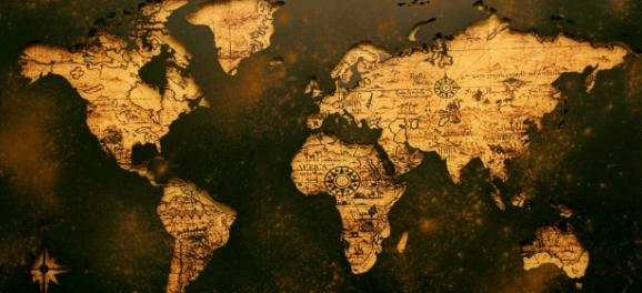 Old world map