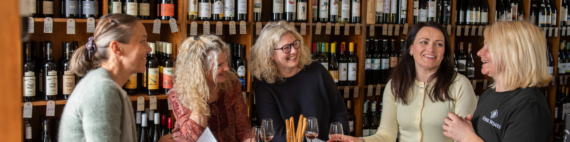 women at a wine tasting